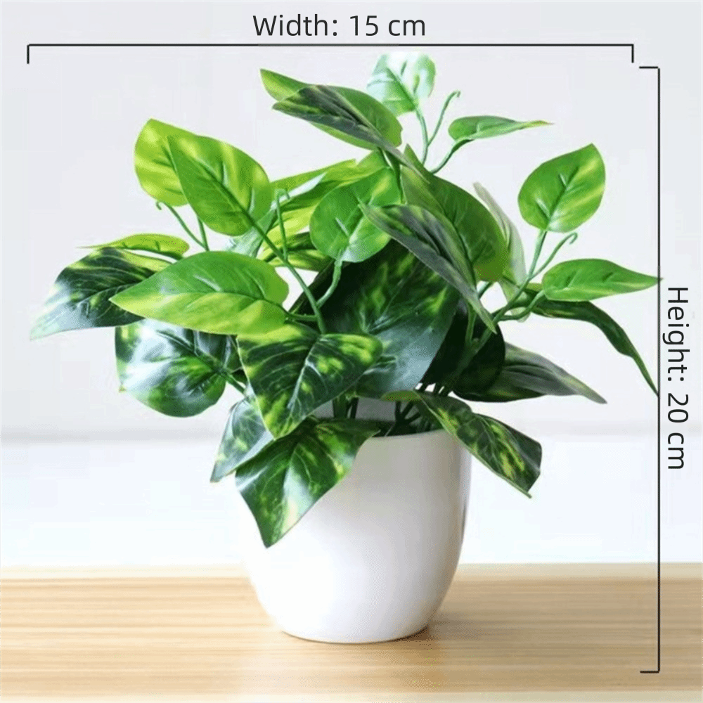 Bonsai Garden Ideas - Mini Fake Potted Flowers Bonsai Table