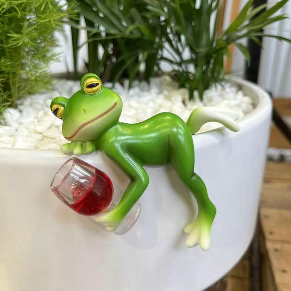 Resin Frog Statue Bonsai Acces - Bonsai Garden With Pond review and price