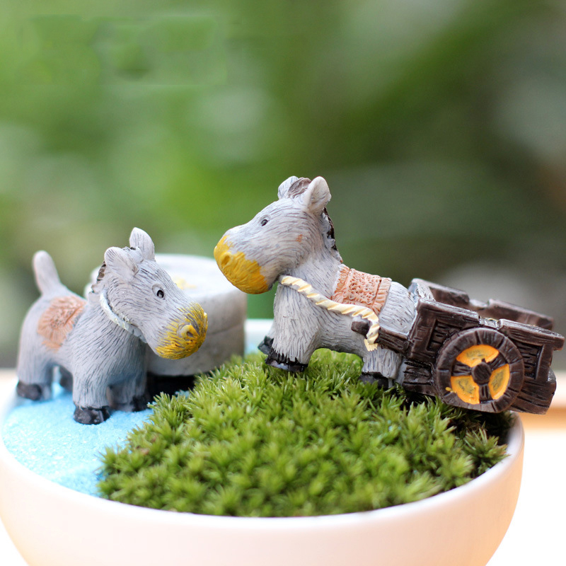 Animal Figurines Mini Donkey P - Bonsai Garden In Japan review and price