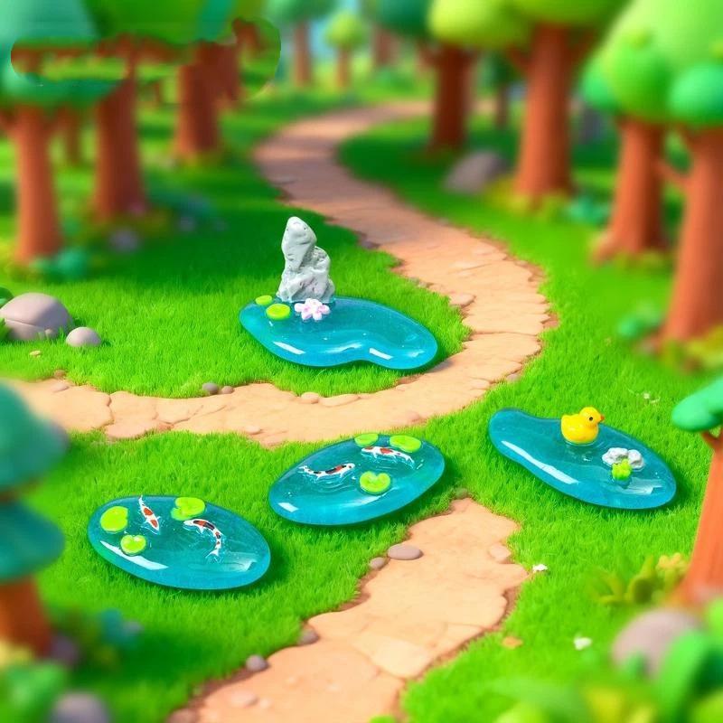 【MA】Mini Resin Pond Ornaments  - Bonsai Garden With Pond review and price