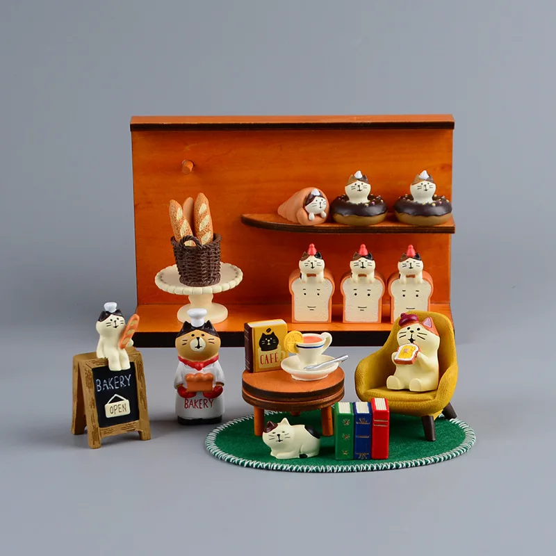 Zakka Style Cartoon Cat Bread  - Bonsai Garden In Japan review and price