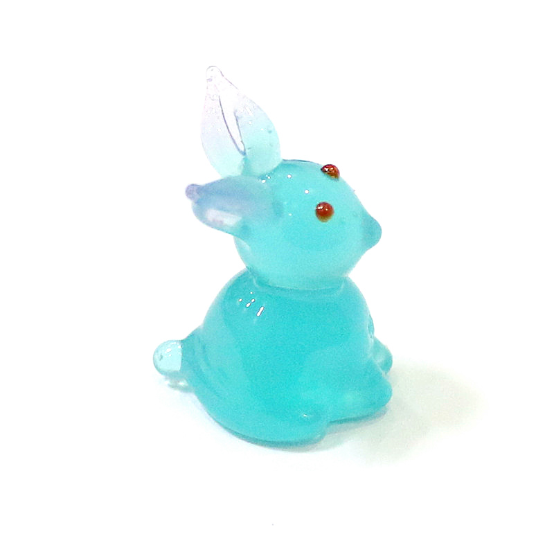 2pcs Mini Glass Bunny Figurine - Bonsai Garden In Japan review and price