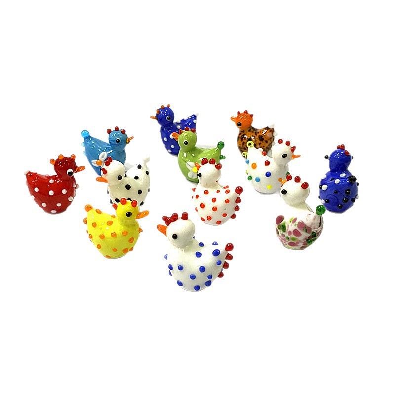 2PCS Handmade Cute Glass Chick - Bonsai Garden In Japan review and price