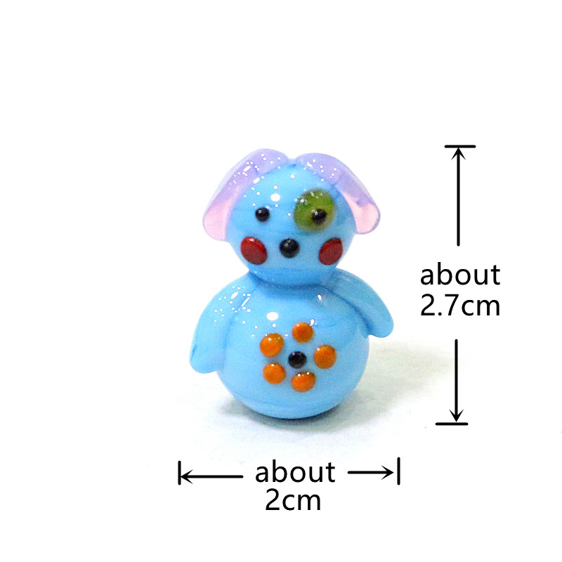 Cute Handmade Mini Glass Dog F - Bonsai Garden In Japan review and price