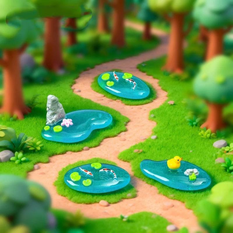 Mini Resin Pond Ornaments With - Bonsai Garden With Pond review and price