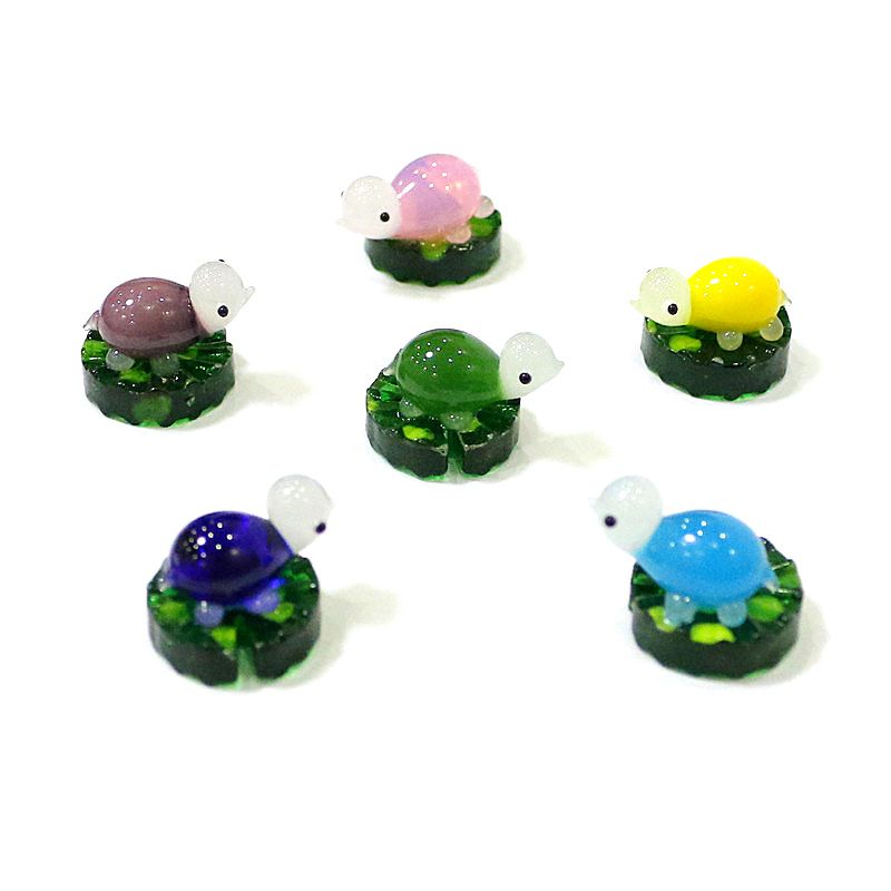 2pcs Colorful Mini Turtle Stat - Bonsai Garden In Japan review and price