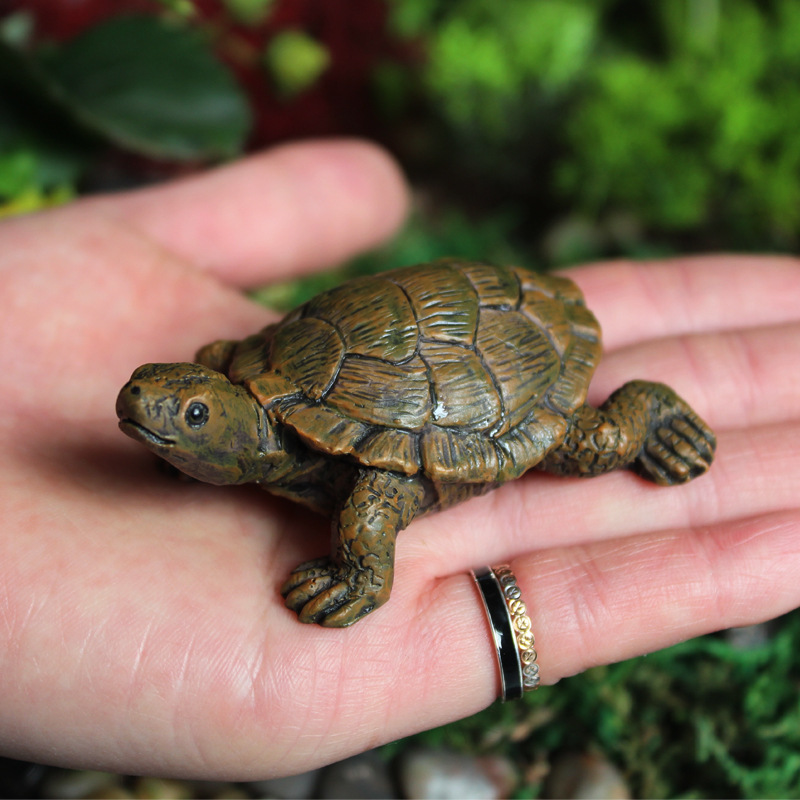 Little Turtle Model Resin Stat - Bonsai Garden With Pond review and price