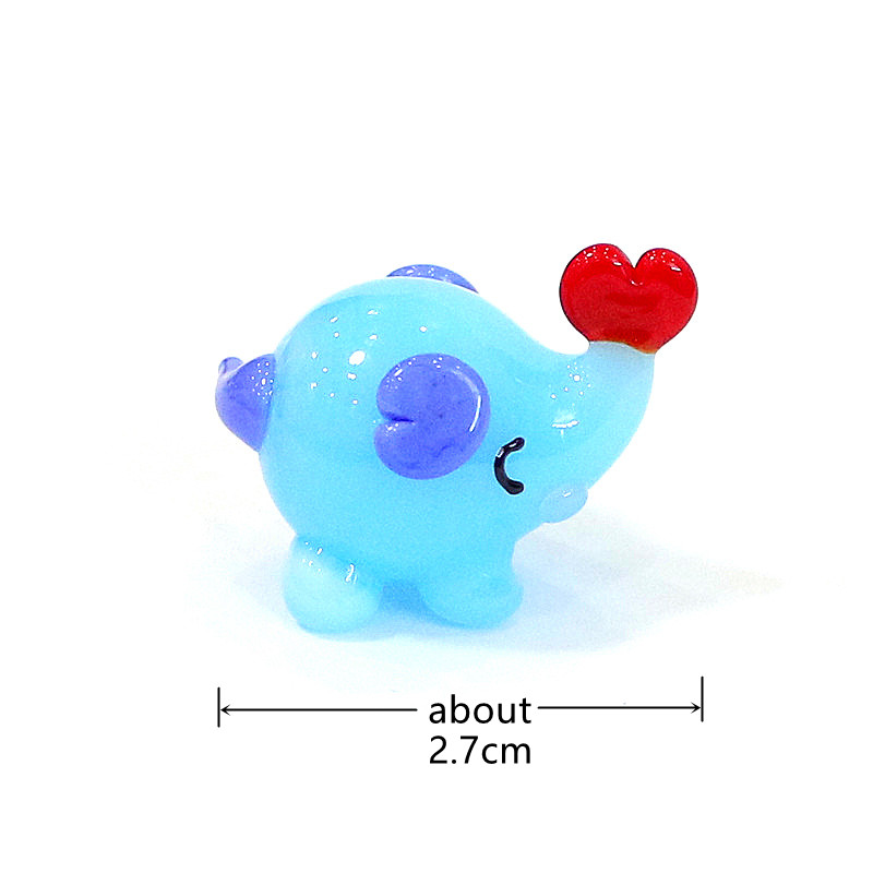 Cute Mini Glass Elephant Figur - Bonsai Garden In Japan review and price