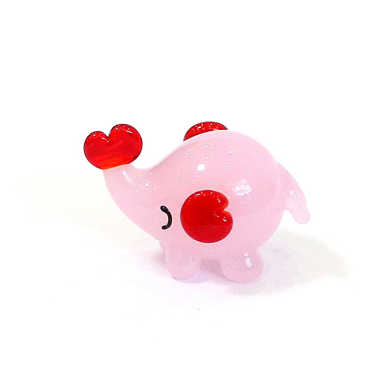 Cute Mini Glass Elephant Figur - Bonsai Garden In Japan review and price